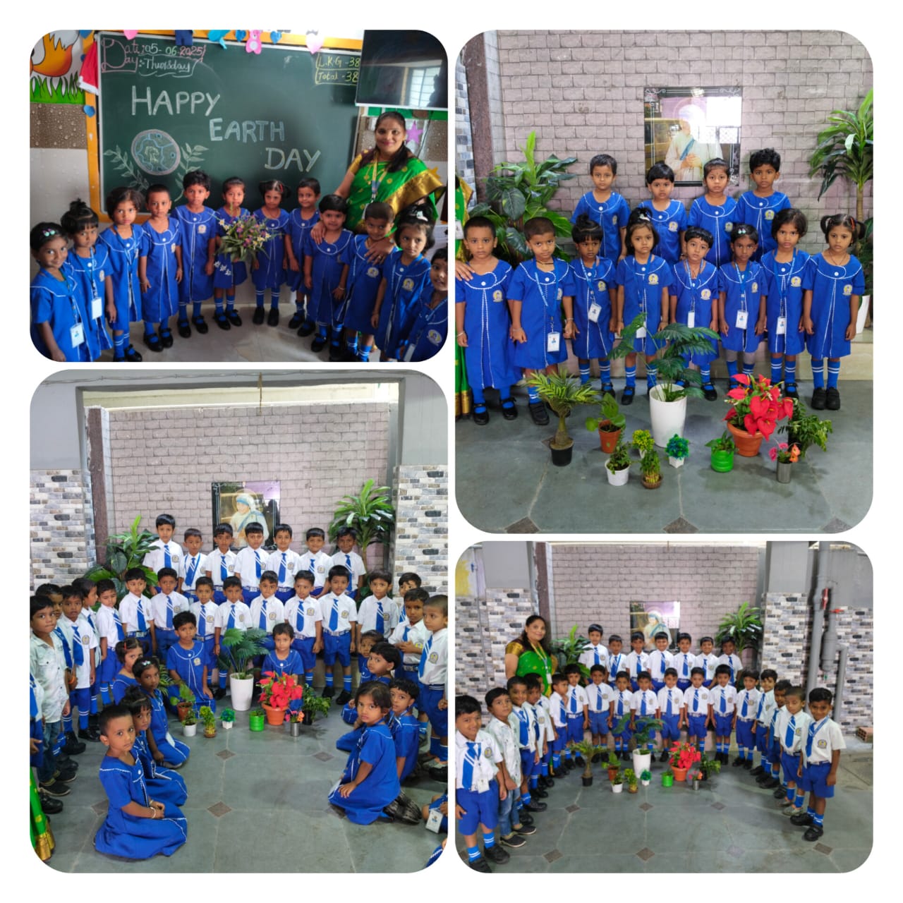 Students celebrating World Environment Day
