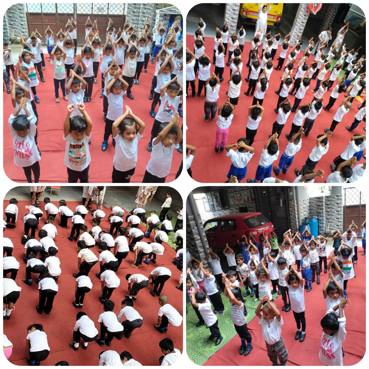Students and teachers celebrating Republic Day